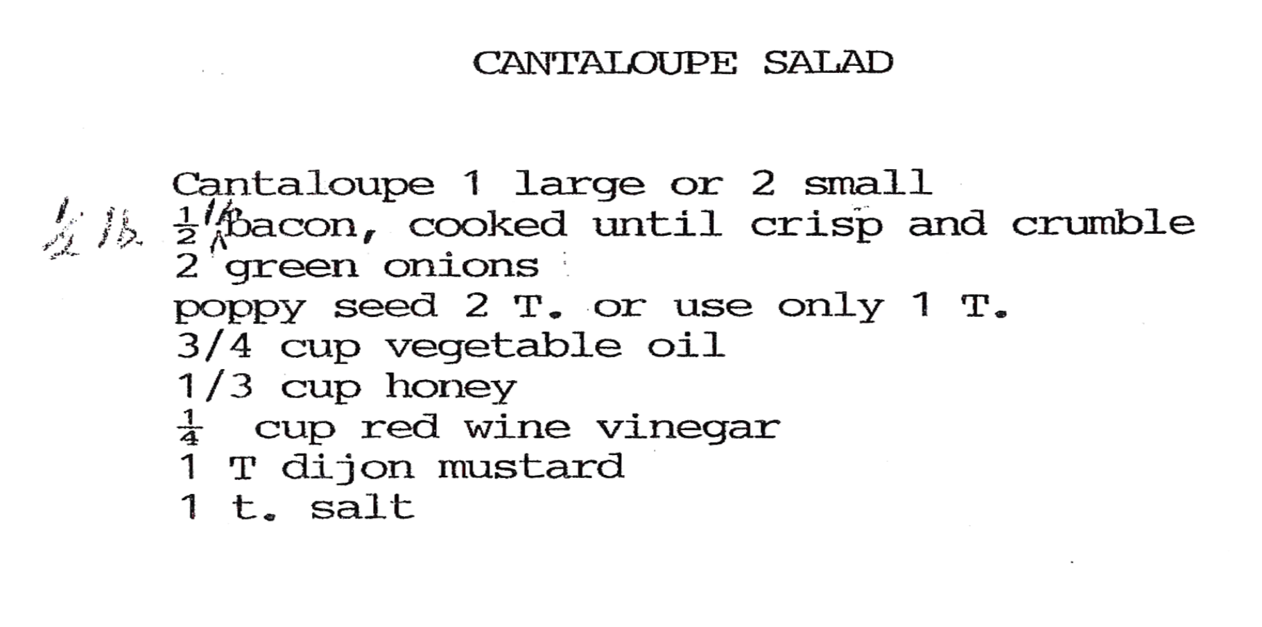 Cantaloupe Salad Image